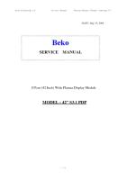 Beko_service manual for panel SDI42SDV3